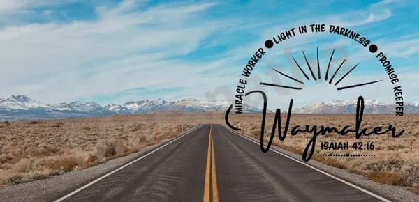 Spirituelle Wanddekoration mit christlicher Botschaft